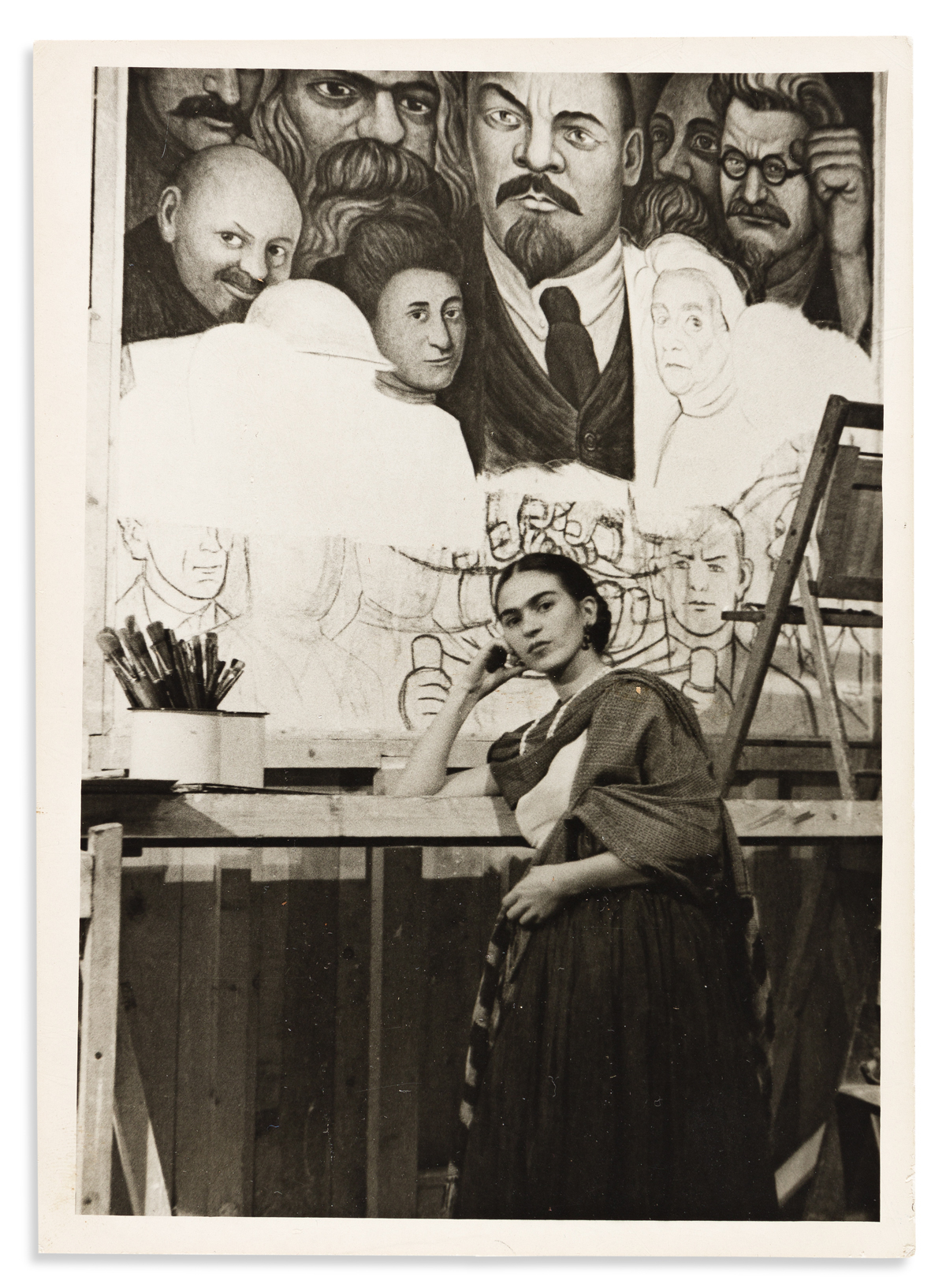 Kahlo, Frida (1907-1954) Photograph by Lucienne Bloch. Portrait, 1933.